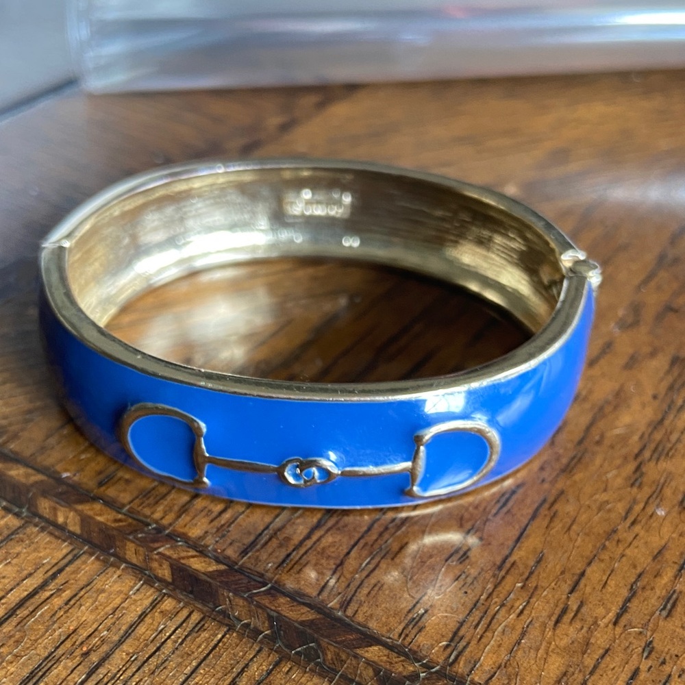 Elegant Blue and Gold Bracelet - Picture 4 of 9